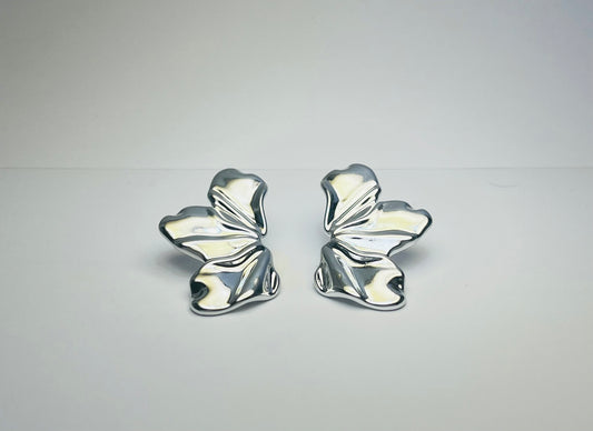 Boucles Fleur Argent